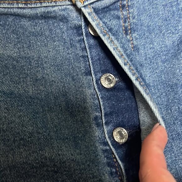 NWOT Levi’s Ribcage Straight Ankle Jeans Button Fly Closure 24W Plus Size 3XL - Picture 3 of 5